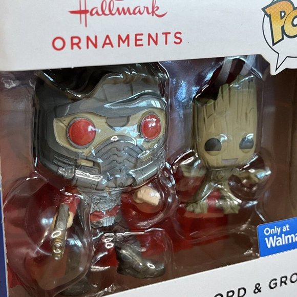 Hallmark Funko Pop! Marvel Starlord & Groot 2022 Ornament Christmas - Picture 2 of 7